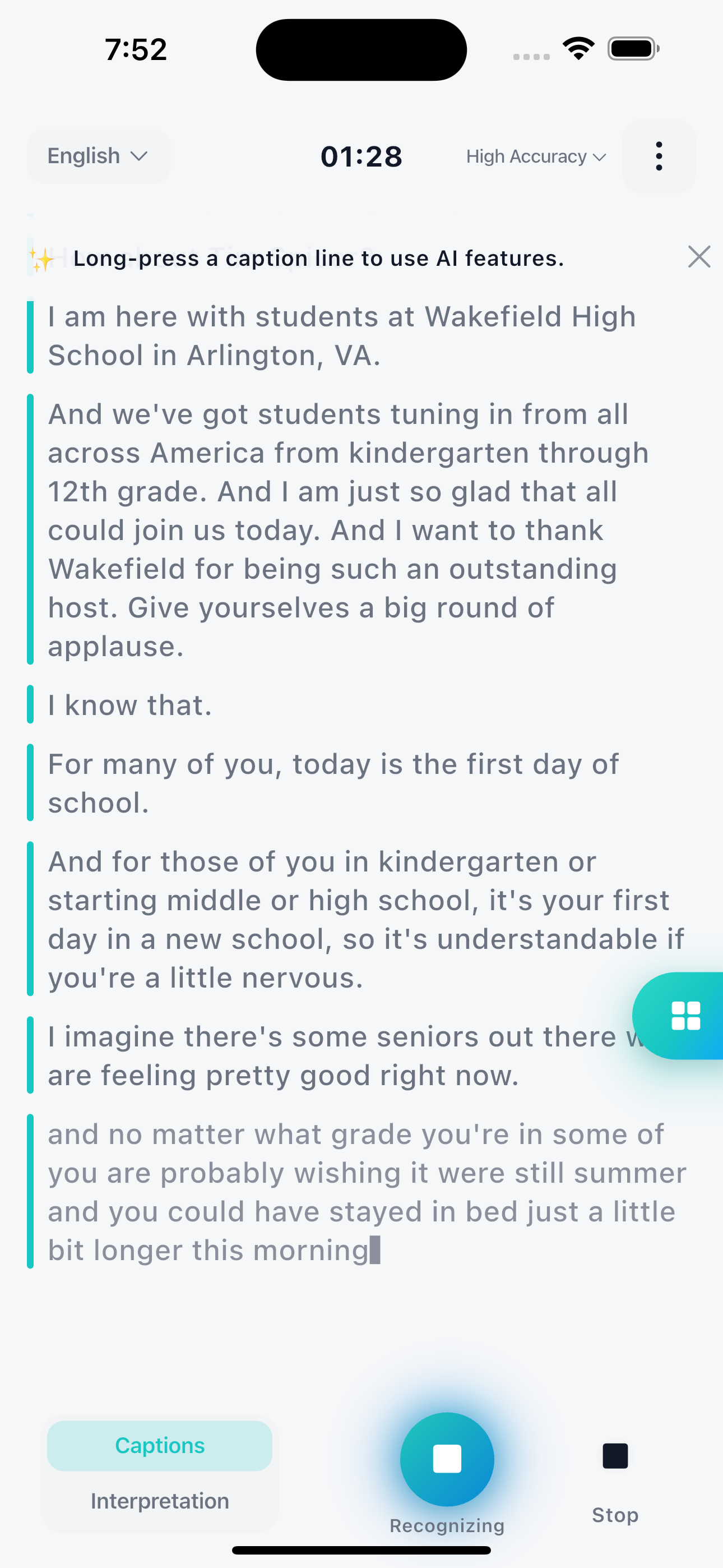 HearU AI Captions screenshot 2