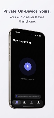 OffgridScribe: Voice to Text Screenshot 1 of 5
