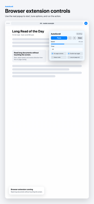 AutoScroll Browser Reader Screenshot 3 of 3