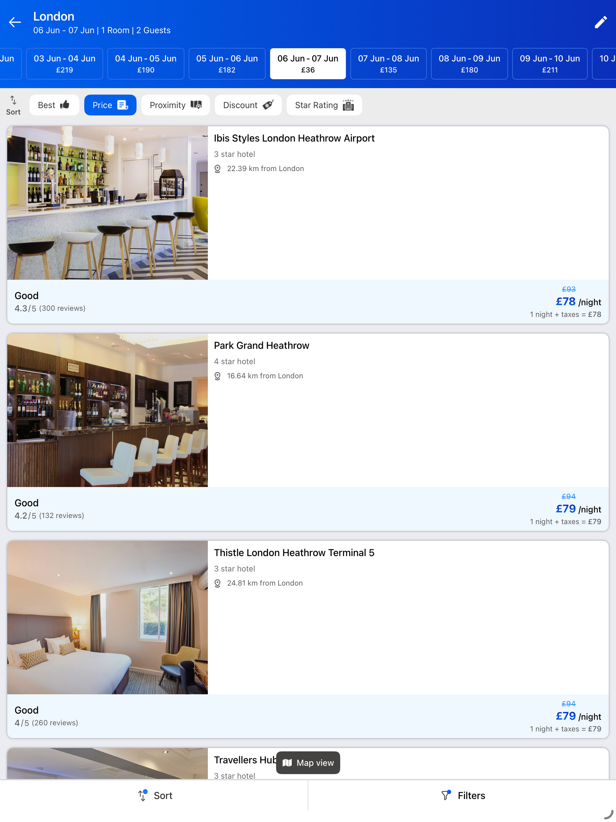 FareFirst Hotels: Compare Stay