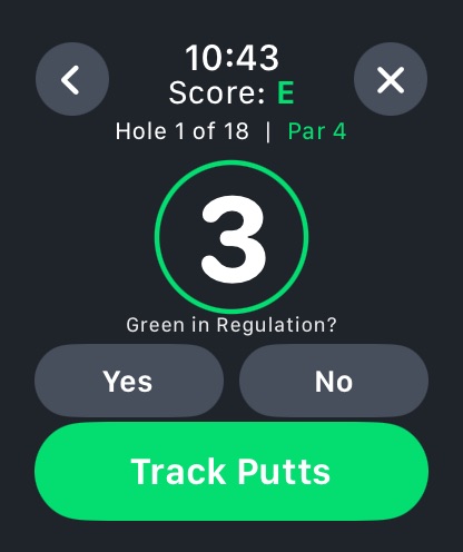 Golf Stroke Counter get.active watch screenshot 2