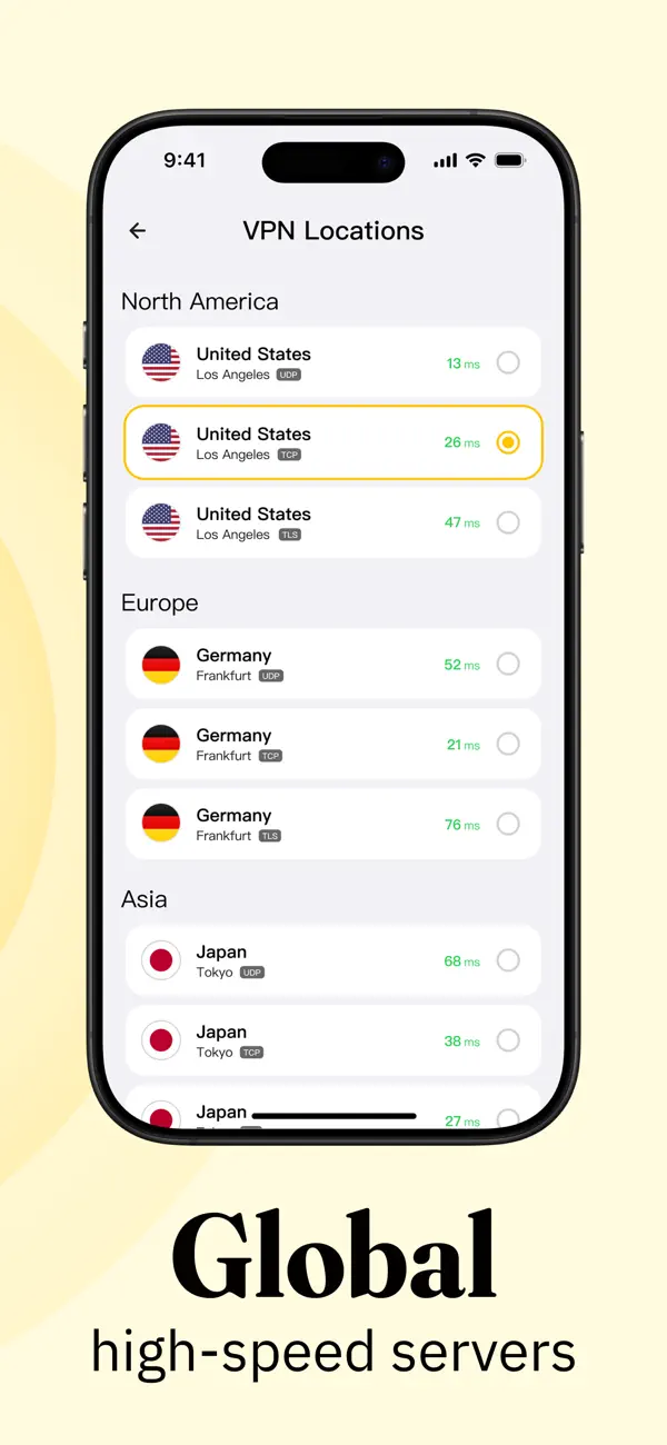 Screenshot #2 pour MynaVPN - Safe & Fast VPN