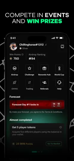 Captura de pantalla de WIN Investments en iPhone 4
