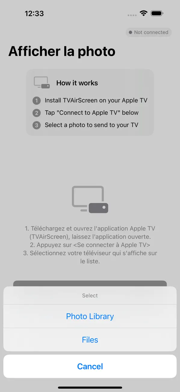 Screenshot #1 pour TVAirScreen