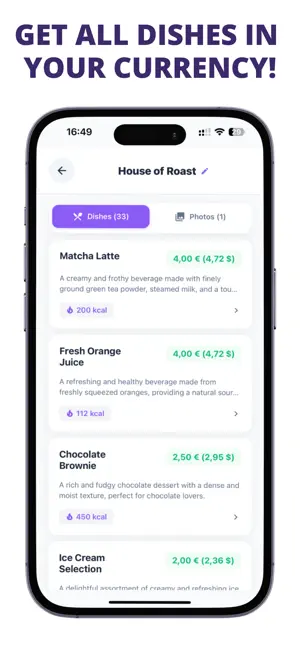 MenuTracker - Calories & Nutri screenshot 2