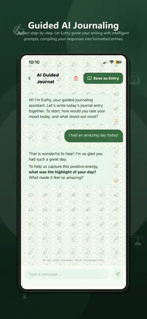 Euthy Journal: AI Diary & Mood screenshot 4