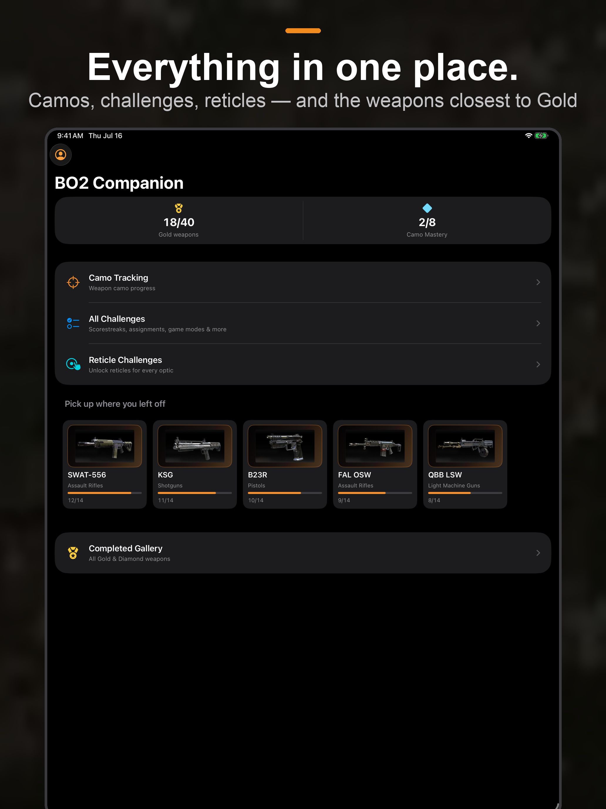 Camo Tracker for BO2 screenshot 7
