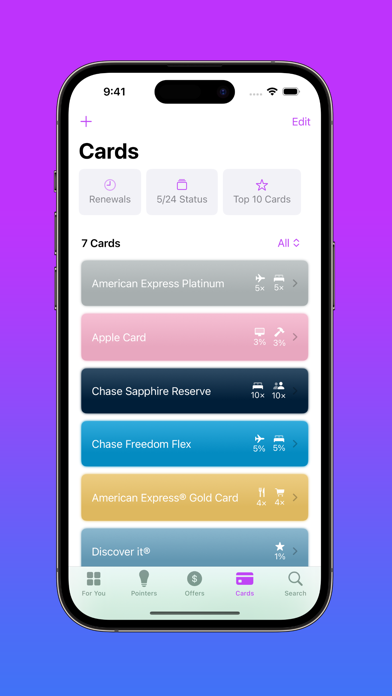 CardPointers for Credit Cards Screenshot