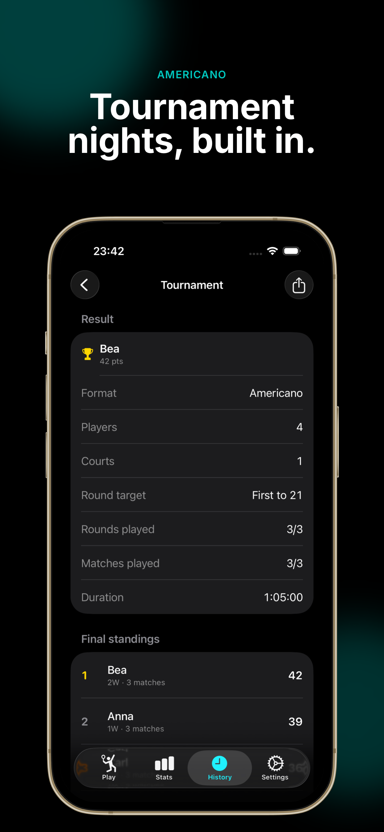 Padel Score Tracker: Padel40