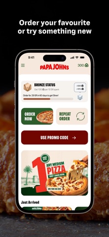Papa Johns KSA iPhone screenshot