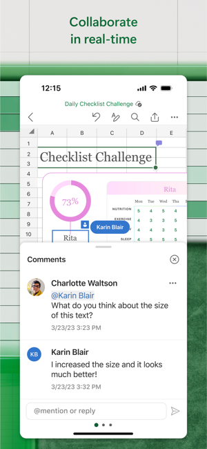 ‎Microsoft Excel Screenshot
