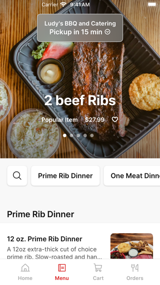 Ludy's BBQ app screenshot 2