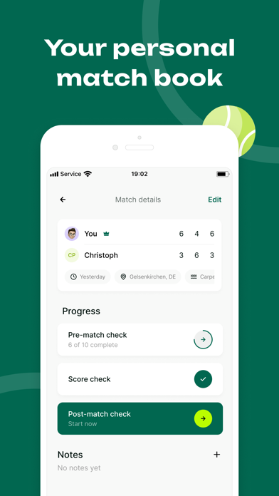 ChampsTracker: Tennis / Paddle Screenshot