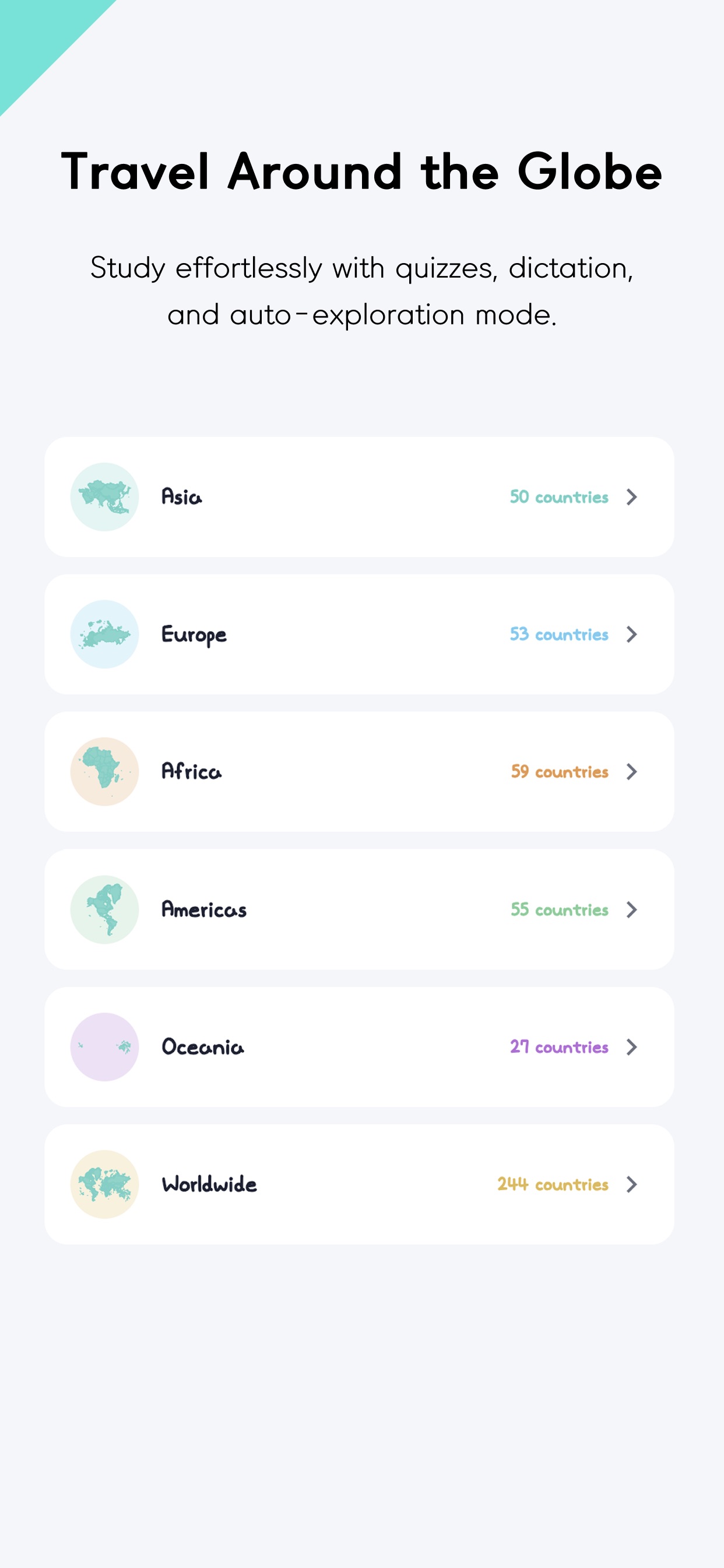 Screenshot 3 of Travel map - Geo Typing Game