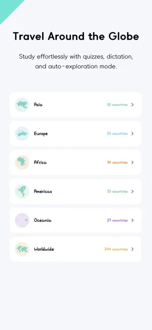 Travel map - Geo Typing Game screenshot 3