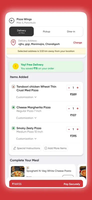 Pizza Wings India screenshot 5 of 5