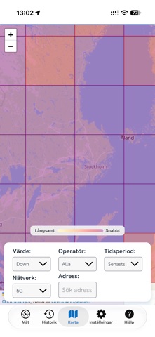 Bredbandskollen iPhone screenshot 3
