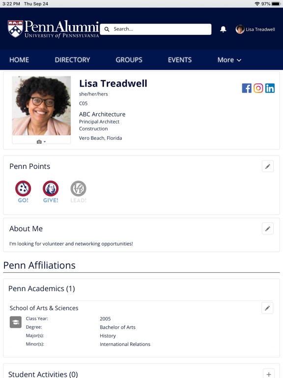 Screenshot #6 pour MyPenn Alumni Community