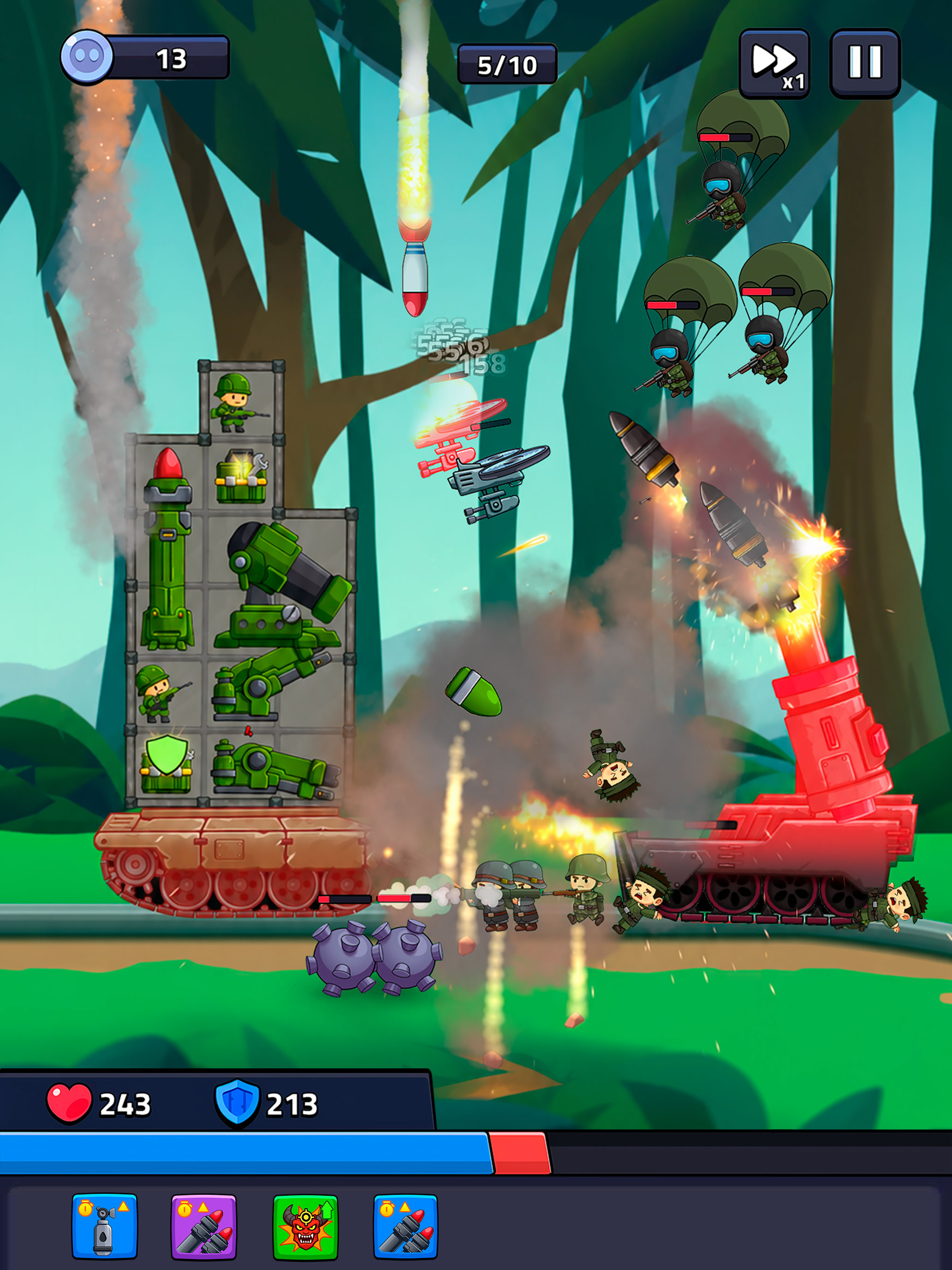Tank Defense: Merge Attack screenshot 10