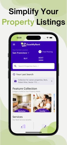 EazeMyRent: Search,Rent Manage screenshot