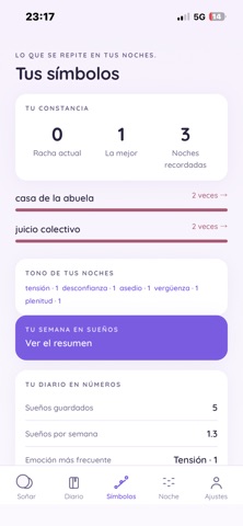 Soñando iPhone screenshot