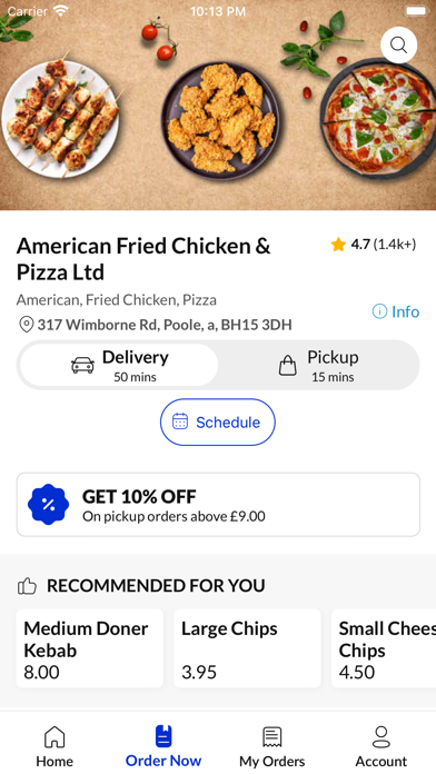 American Fried Chicken & Pizza Screenshot