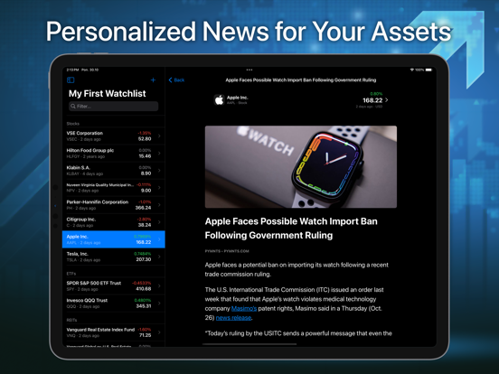 Portfolio Tracker: Finance Bay iPad screenshot 6 - Finance app
