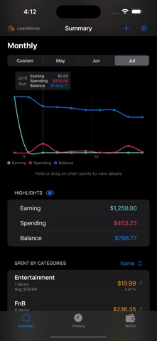 LeanMoney - Spending Tracker screenshot