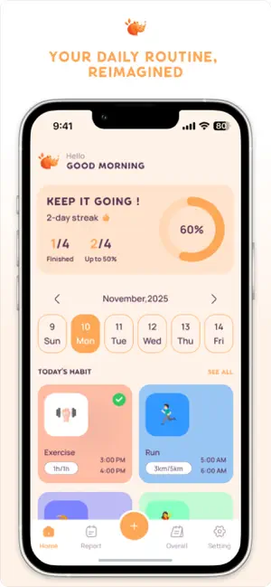 Rhabits: Habit Tracker & Goal screenshot 1