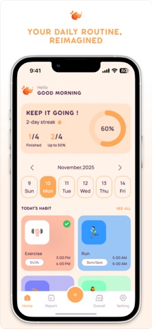 Rhabits: Habit Tracker & Goal iPhone screenshot