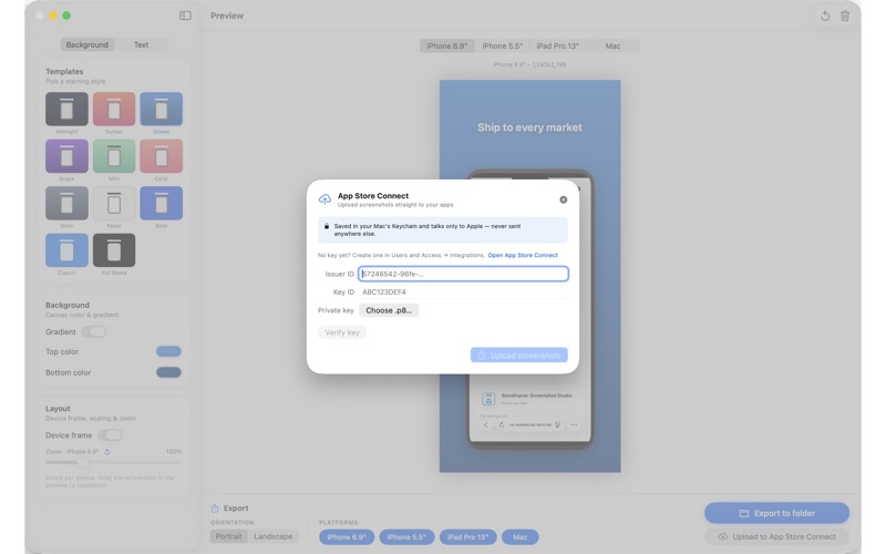 Storeframe: Screenshot Studio screenshot