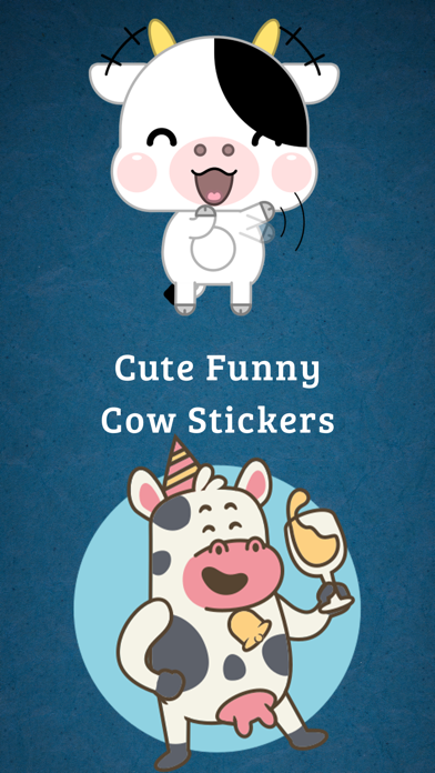 Screenshot #1 pour Cute Funny Cow Strickers