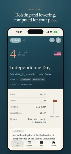 Flag Calendar screenshot 2