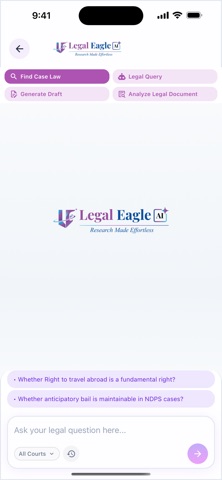 Legal Eagle AI screenshot