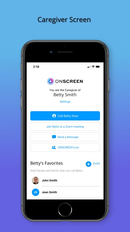 ONSCREEN Family - Senior Care