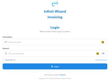 Infinit Invoice iPad screenshot
