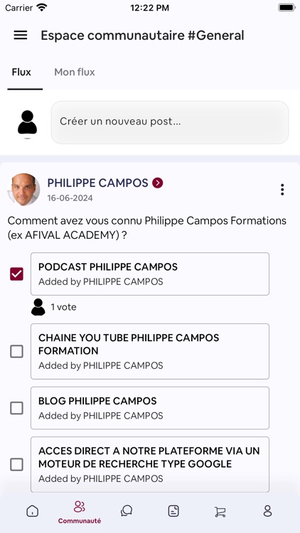 Philippe Campos Formations