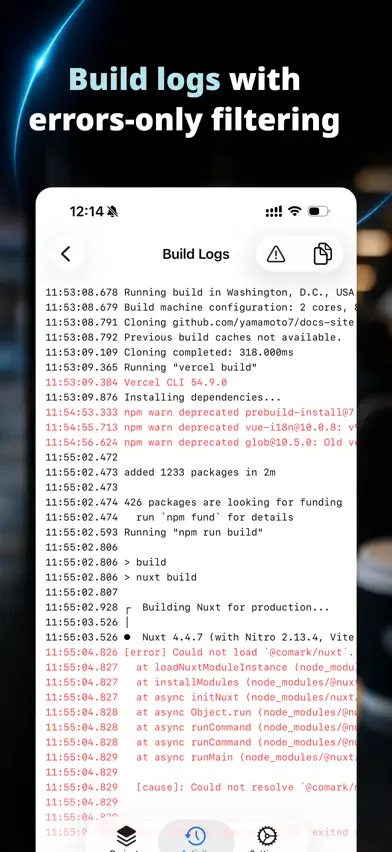 Verdash for Vercel screenshot 1
