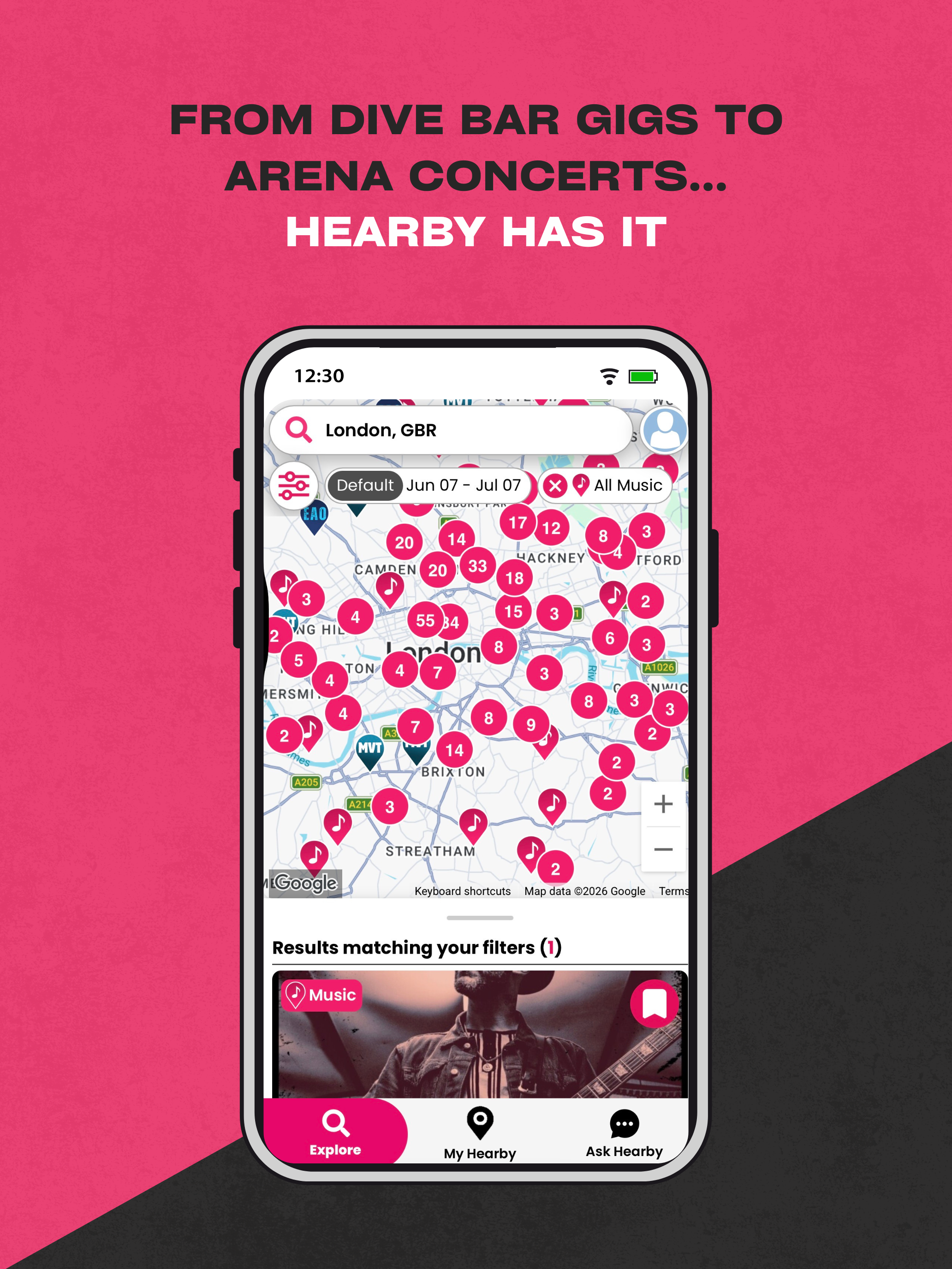 Hearby: Live Music Nearby screenshot 10