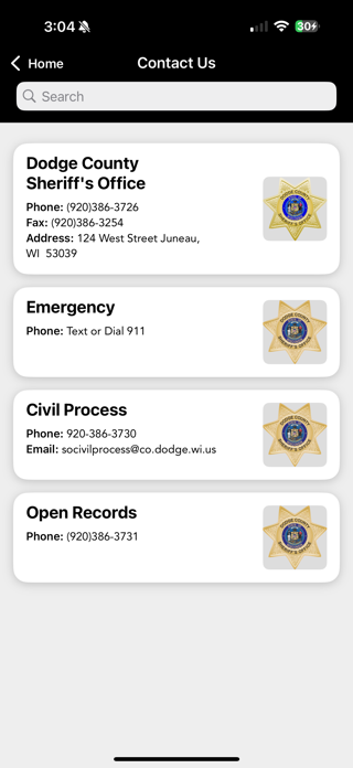 Dodge County Sheriffs Office Screenshot 2 of 3