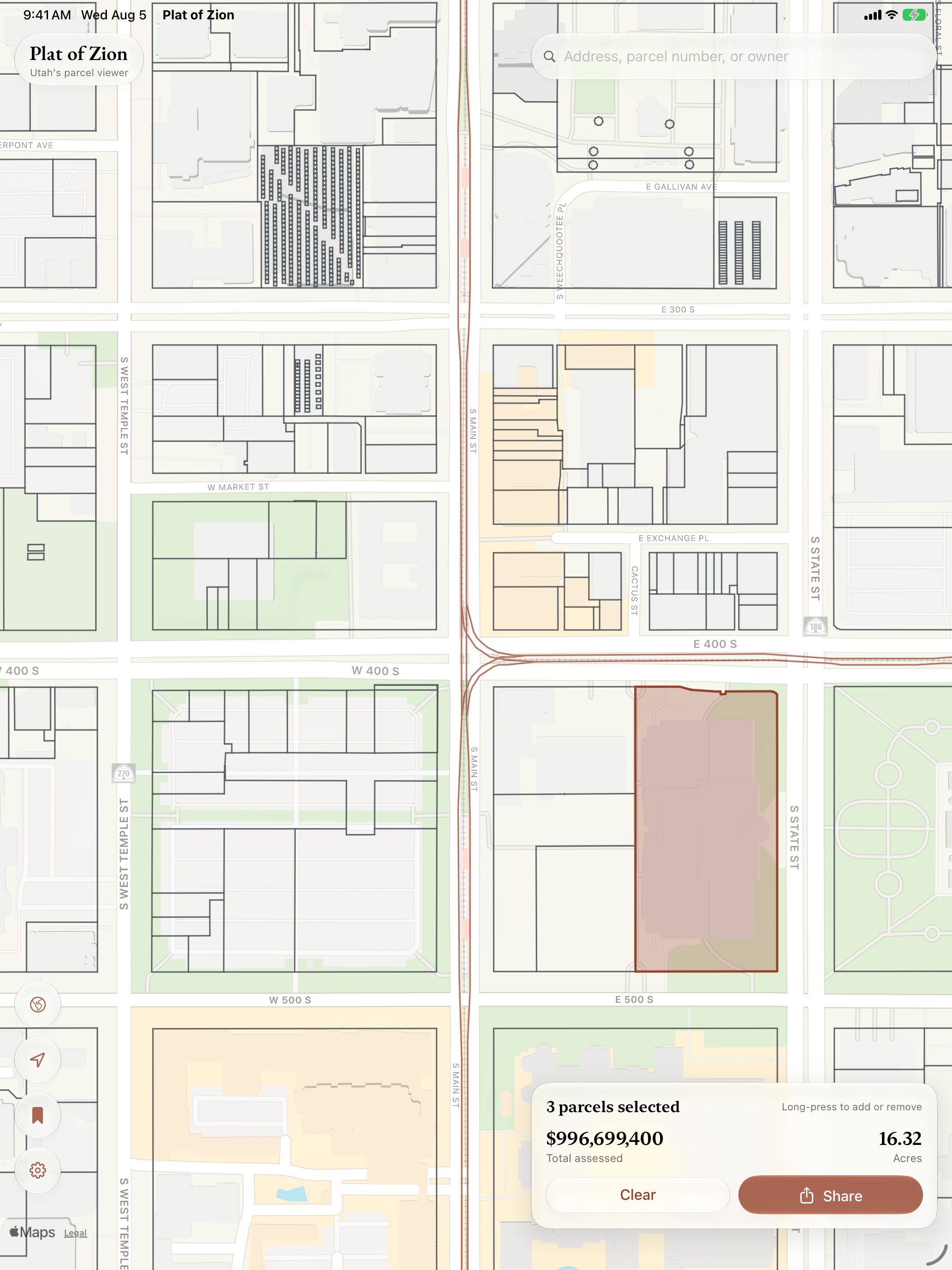 Plat of Zion - Utah Parcels screenshot 9