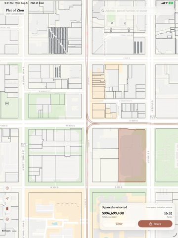 Plat of Zion - Utah Parcels iPad screenshot