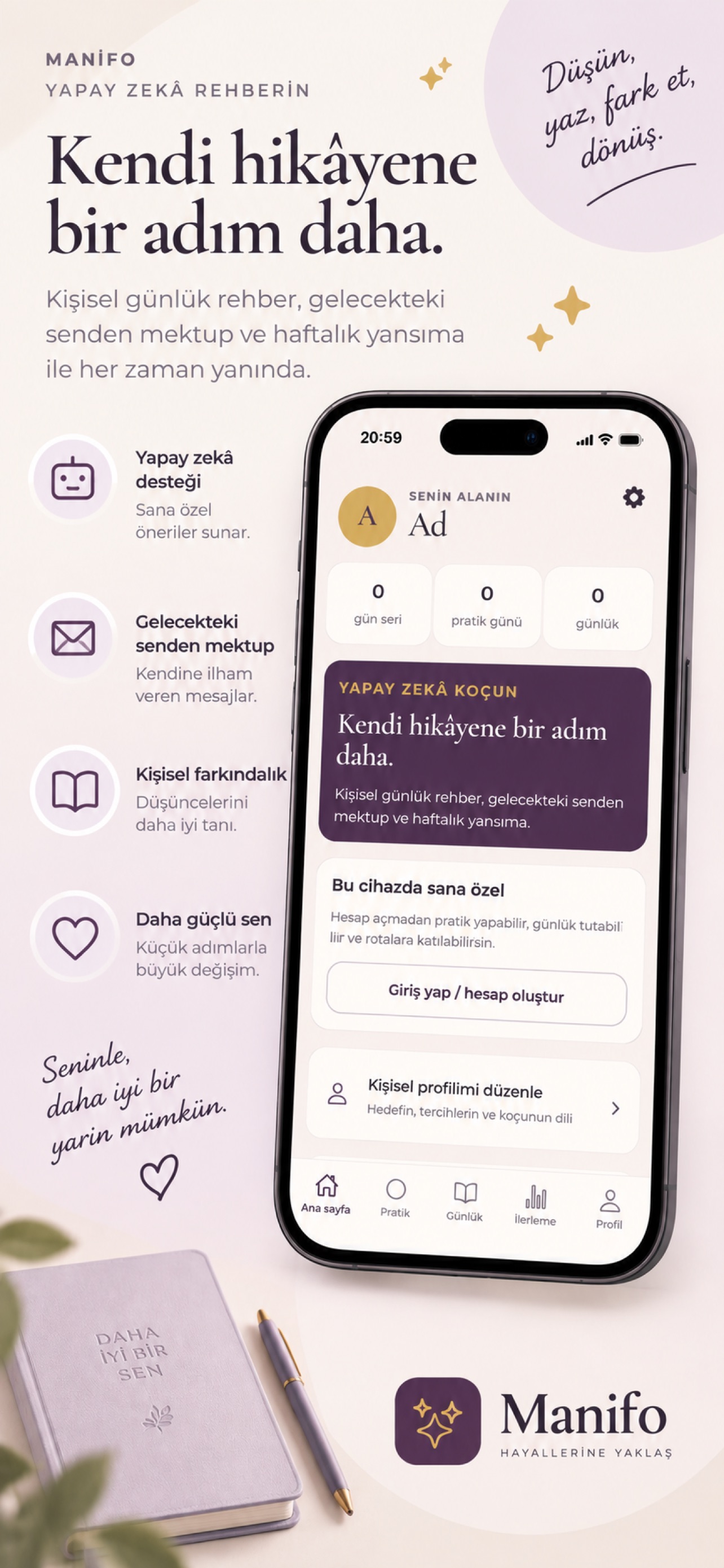 Screenshot 3 of Manifo – Manifest & Journal