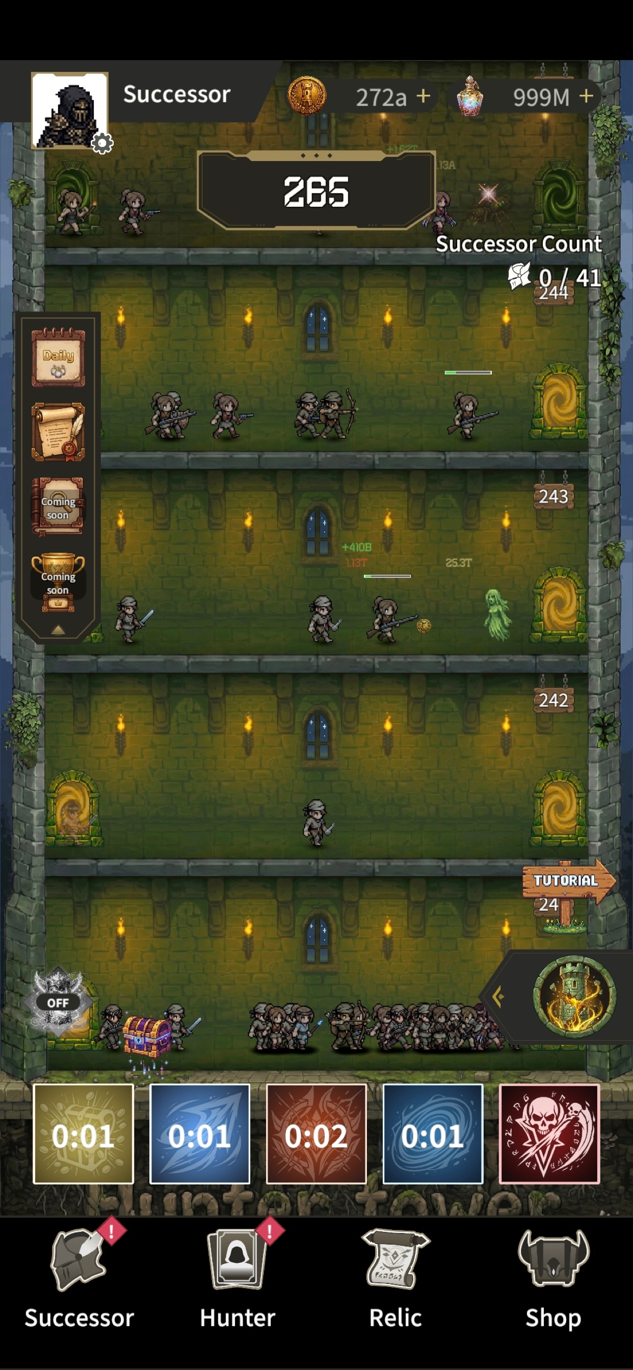 Hunter Tower: Offline IDLE RPG screenshot 2
