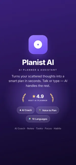 Planist AI: Tasks Notes Habits screenshot 1