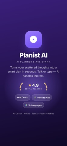 Planist AI: Tasks Notes Habits Screenshot 1 of 10