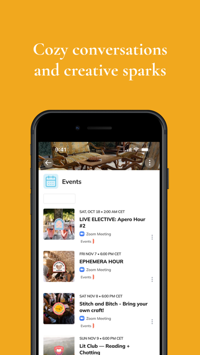 Camp Château iPhone screenshot 4 - Social Networking app