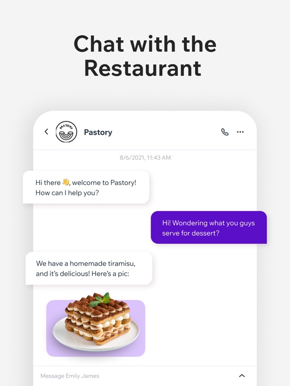 Dine by Wix iPad screenshot 6 - Food & Drink app