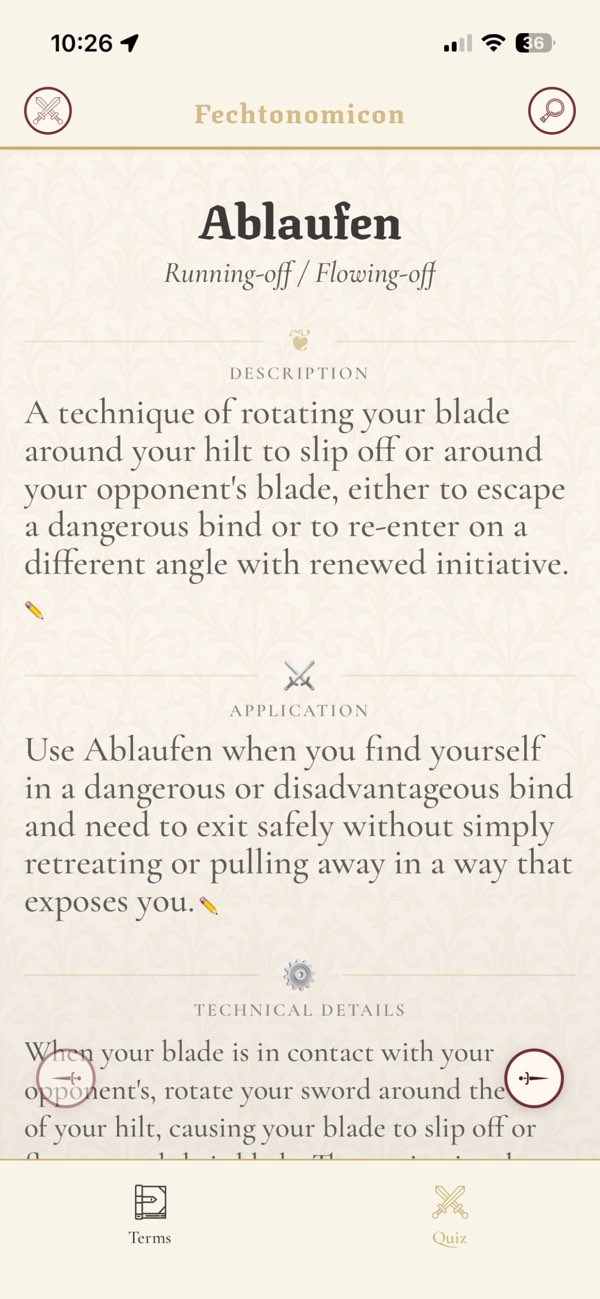 Fechtonomicon screenshot 3