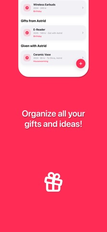 Gifter: Gift Tracker & Lists Screenshot 2 of 7